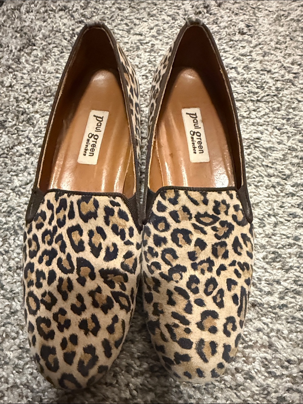 Paul Green leopard print loafers size 5.5-8 US